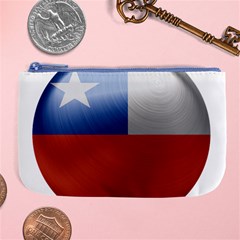 Chile Flag Country Chilean Large Coin Purse by Sapixe