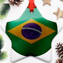 Brazil Flag Country Symbol Ornament (star) by Sapixe