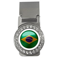 Brazil Flag Country Symbol Money Clips (cz)  by Sapixe