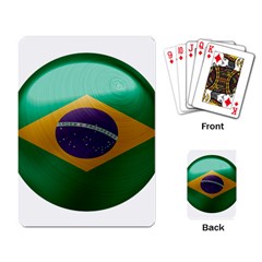 Brazil Flag Country Symbol Playing Cards Single Design (rectangle) by Sapixe