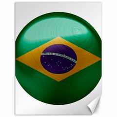 Brazil Flag Country Symbol Canvas 18  X 24  by Sapixe