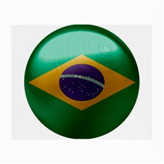 Brazil Flag Country Symbol Small Glasses Cloth (2 Sides) by Sapixe