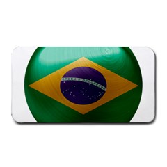 Brazil Flag Country Symbol Medium Bar Mats by Sapixe