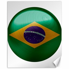 Brazil Flag Country Symbol Canvas 11  X 14  by Sapixe