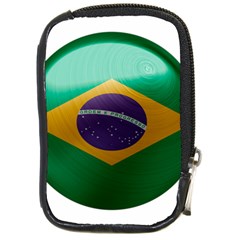 Brazil Flag Country Symbol Compact Camera Leather Case by Sapixe