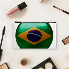 Brazil Flag Country Symbol Cosmetic Bag (small) by Sapixe