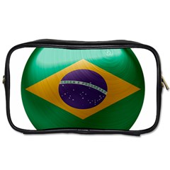 Brazil Flag Country Symbol Toiletries Bag (one Side) by Sapixe