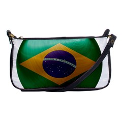 Brazil Flag Country Symbol Shoulder Clutch Bag by Sapixe