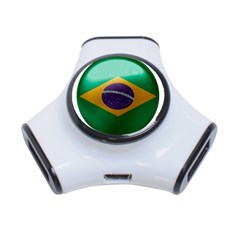 Brazil Flag Country Symbol 3-port Usb Hub by Sapixe