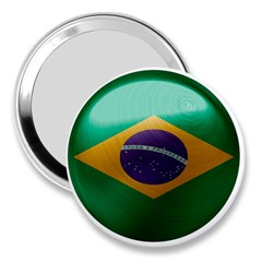 Brazil Flag Country Symbol 3  Handbag Mirrors by Sapixe