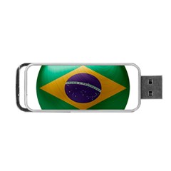 Brazil Flag Country Symbol Portable Usb Flash (two Sides) by Sapixe