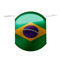 Brazil Flag Country Symbol Lightweight Drawstring Pouch (m) by Sapixe