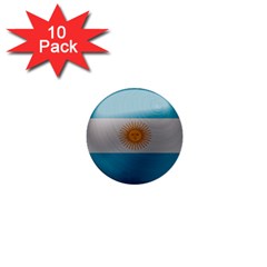 Argentina Flag Country Nation 1  Mini Buttons (10 Pack)  by Sapixe