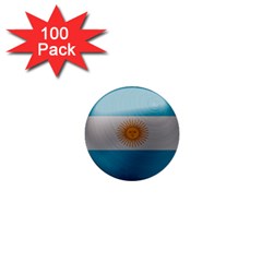 Argentina Flag Country Nation 1  Mini Buttons (100 Pack)  by Sapixe