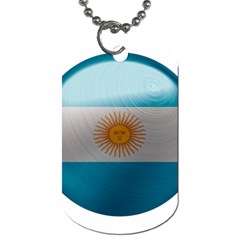 Argentina Flag Country Nation Dog Tag (two Sides) by Sapixe