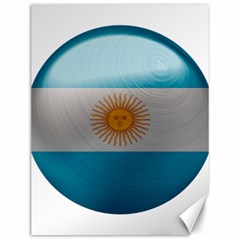 Argentina Flag Country Nation Canvas 12  X 16  by Sapixe