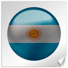 Argentina Flag Country Nation Canvas 16  X 16  by Sapixe