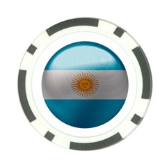 Argentina Flag Country Nation Poker Chip Card Guard by Sapixe