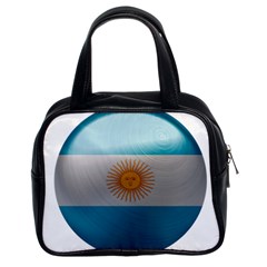 Argentina Flag Country Nation Classic Handbag (two Sides) by Sapixe