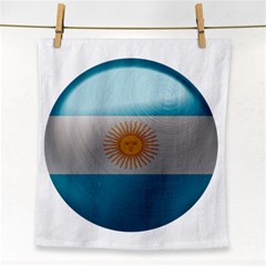 Argentina Flag Country Nation Face Towel by Sapixe