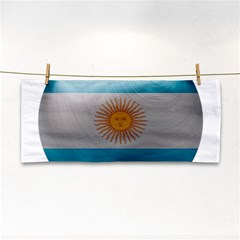 Argentina Flag Country Nation Hand Towel by Sapixe