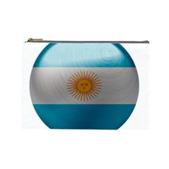 Argentina Flag Country Nation Cosmetic Bag (large) by Sapixe