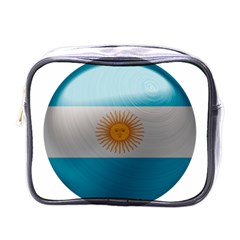 Argentina Flag Country Nation Mini Toiletries Bag (one Side) by Sapixe