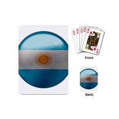 Argentina Flag Country Nation Playing Cards Single Design (mini)