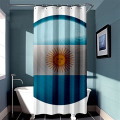 Argentina Flag Country Nation Shower Curtain 36  X 72  (stall)  by Sapixe