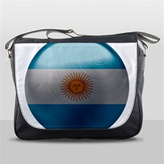 Argentina Flag Country Nation Messenger Bag by Sapixe