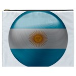 Argentina Flag Country Nation Cosmetic Bag (XXXL) Front