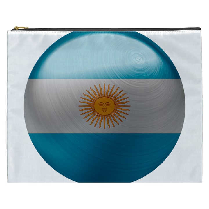 Argentina Flag Country Nation Cosmetic Bag (XXXL)