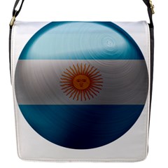 Argentina Flag Country Nation Flap Closure Messenger Bag (s) by Sapixe