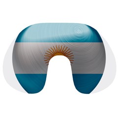 Argentina Flag Country Nation Travel Neck Pillow by Sapixe