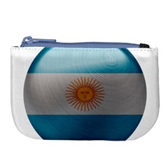 Argentina Flag Country Nation Large Coin Purse by Sapixe