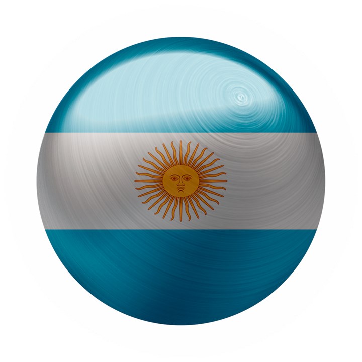 Argentina Flag Country Nation Wooden Puzzle Round