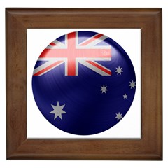 Australia Flag Country National Framed Tile by Sapixe