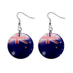 Australia Flag Country National Mini Button Earrings by Sapixe