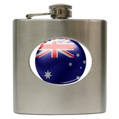 Australia Flag Country National Hip Flask (6 Oz) by Sapixe