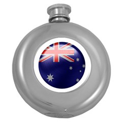 Australia Flag Country National Round Hip Flask (5 Oz) by Sapixe