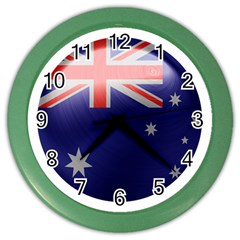 Australia Flag Country National Color Wall Clock by Sapixe