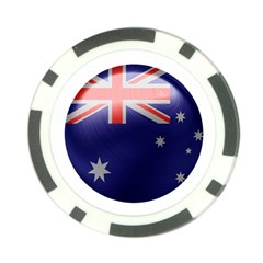 Australia Flag Country National Poker Chip Card Guard (10 Pack) by Sapixe