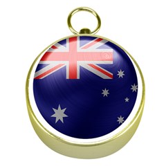 Australia Flag Country National Gold Compasses by Sapixe