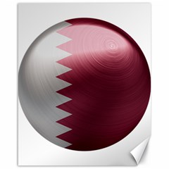 Qatar Flag Country Nation National Canvas 16  X 20  by Sapixe