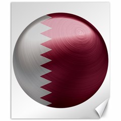 Qatar Flag Country Nation National Canvas 20  X 24  by Sapixe