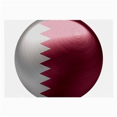 Qatar Flag Country Nation National Large Glasses Cloth by Sapixe