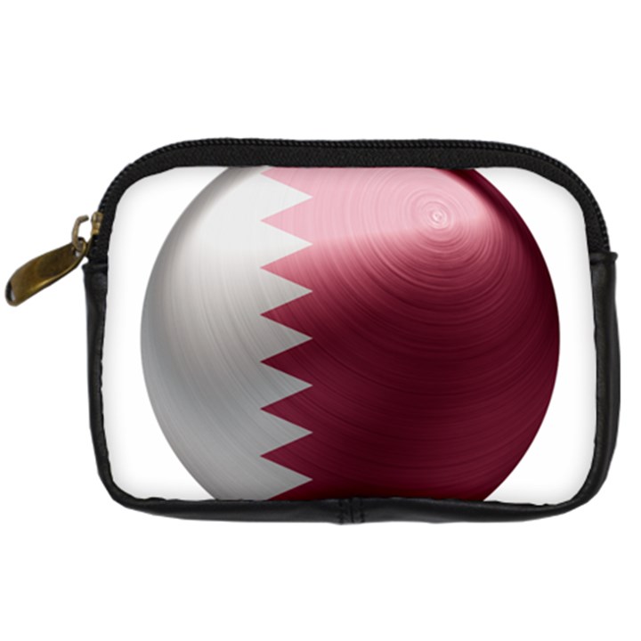 Qatar Flag Country Nation National Digital Camera Leather Case