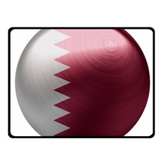 Qatar Flag Country Nation National Fleece Blanket (small) by Sapixe