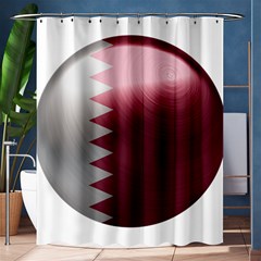 Qatar Flag Country Nation National Shower Curtain 60  X 72  (medium)  by Sapixe