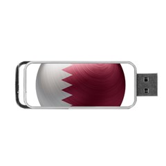 Qatar Flag Country Nation National Portable Usb Flash (two Sides) by Sapixe